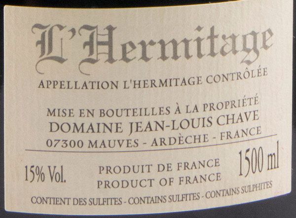 2019 Domaine Jean-Louis Chave L'Hermitage red 1.5L