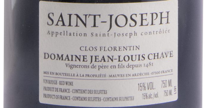 2019 Domaine Jean-Louis Chave Clos Forentin Saint-Joseph red