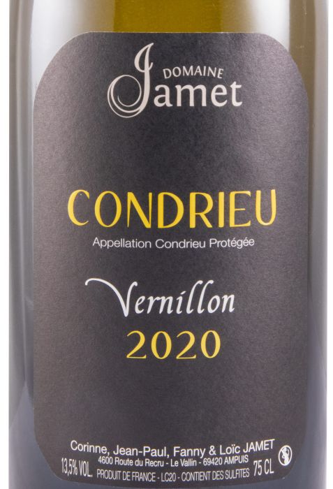 2020 Domaine Jamet Vernillon Condrieu branco