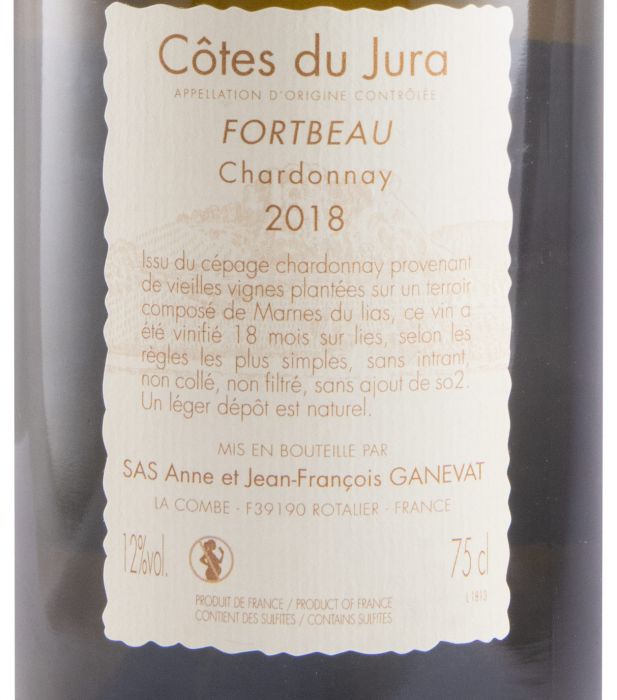 2018 Anne et Jean-François Ganevat Fortbeau Chardonnay Côtes du Jura branco