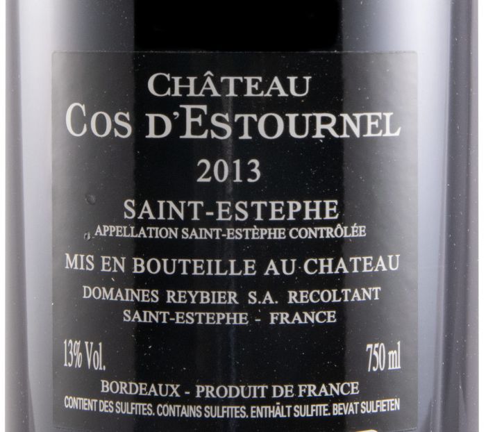 2013 Château Cos d'Estournel Saint-Estèphe tinto