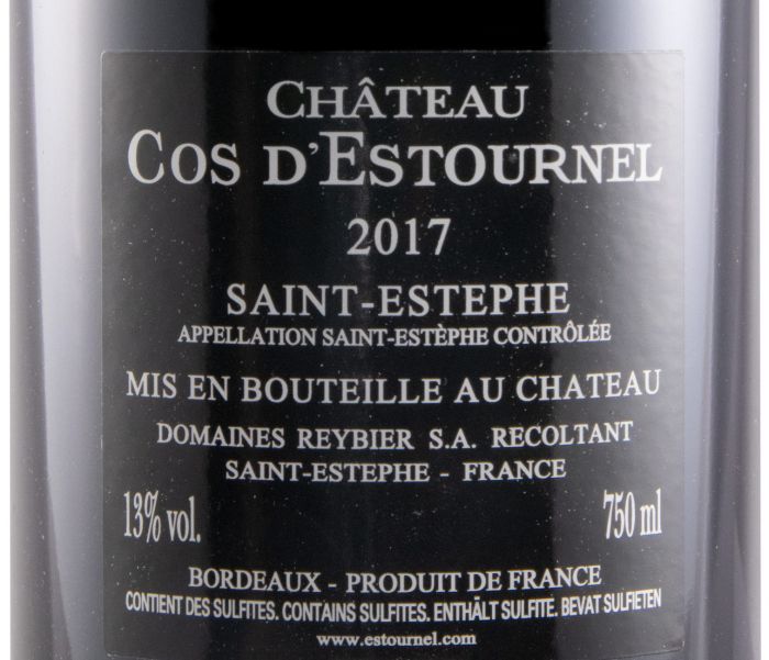 2017 Château Cos d'Estournel Saint-Estèphe tinto
