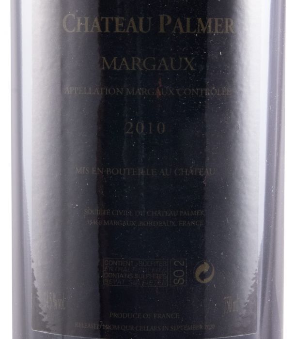 2010 Château Palmer Margaux red