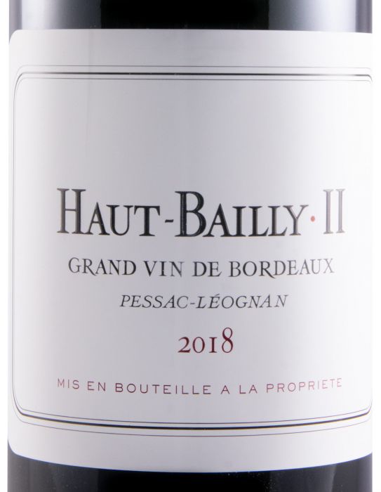 2018 Château Haut-Bailly Haut-Bailly II Pessac-Léognan red