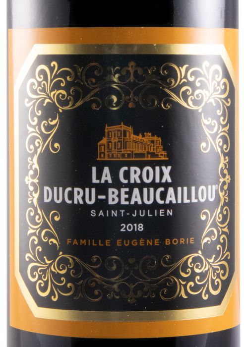 2018 Château Ducru-Beaucaillou La Croix de Beaucaillou Saint-Julien red