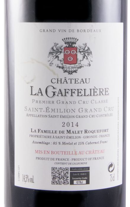 2014 Château La Gaffelière Saint-Émilion tinto