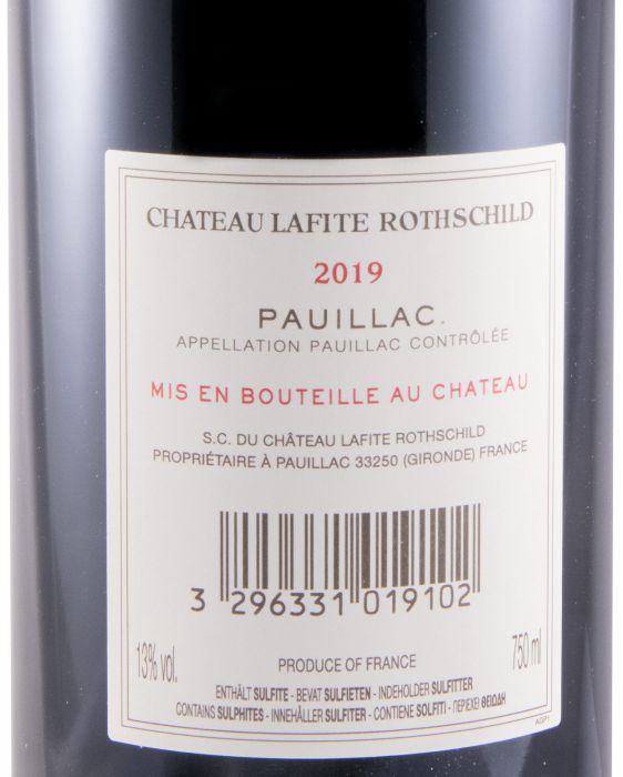 2019 Château Lafite Rothschild Pauillac tinto