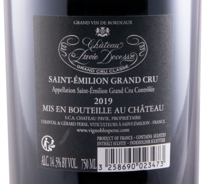 2019 Château Pavie-Decesse Saint-Émilion tinto