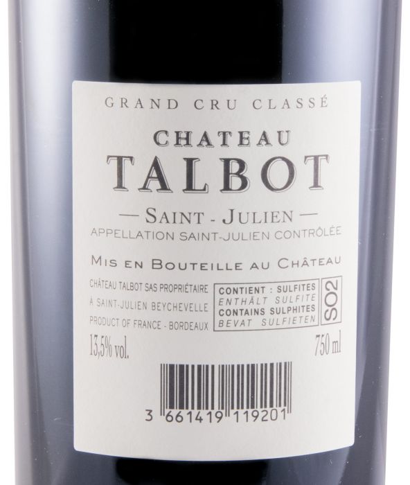 2019 Château Talbot Saint-Julien red