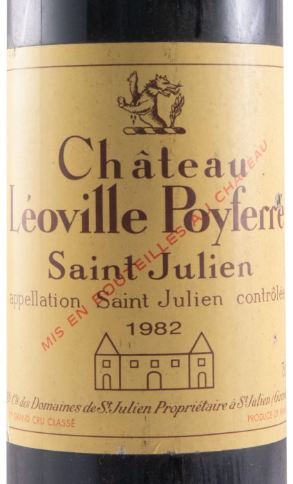1982 Château Léoville Poyferré Saint-Julien tinto