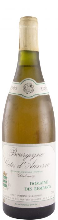 1992 Domaine des Remparts Chardonnay Côtes d'Auxerre branco