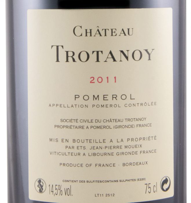 2011 Château Trotanoy Pomerol red