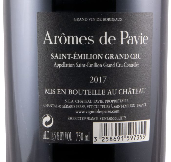 2017 Château Pavie Arômes de Pavie Saint-Émilion red