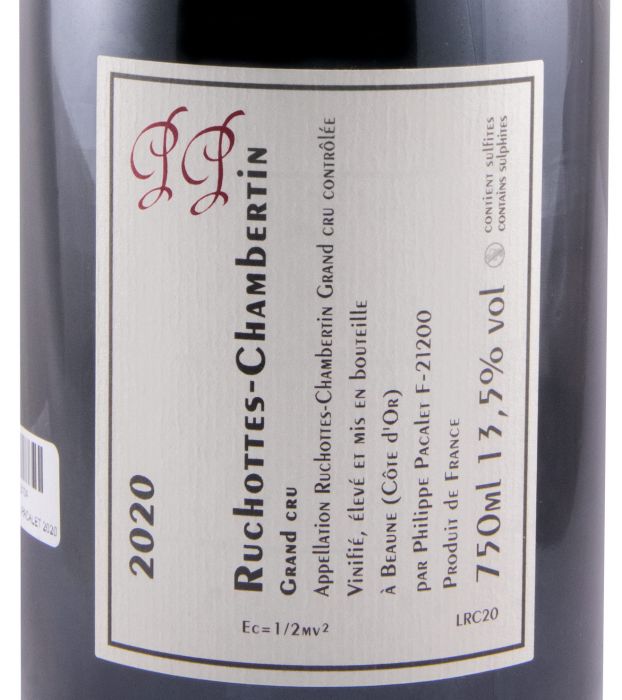 2020 Philippe Pacalet Ruchottes-Chambertain red