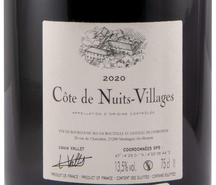 2020 Château de Charodon Côtes de Nuits-Villages tinto
