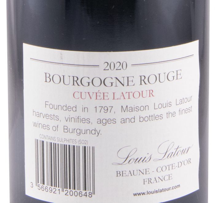 2020 Louis Latour Cuvée Latour Bourgogne red