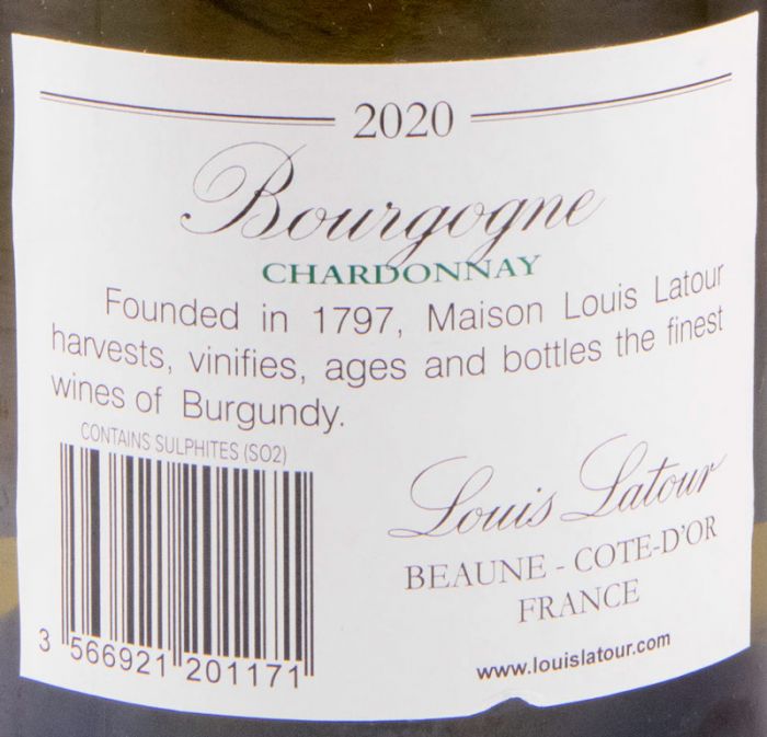 2020 Louis Latour Chardonnay Bourgogne branco