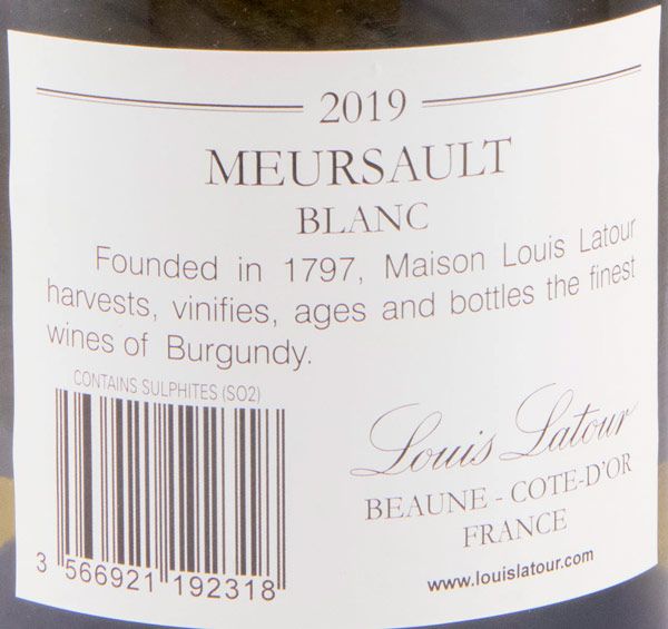 2019 Louis Latour Meursault branco