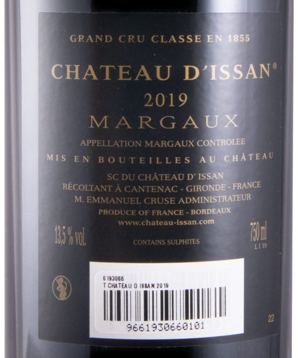 2019 Château d'Issan Margaux red