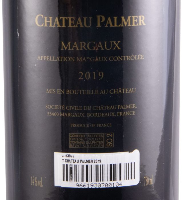 2019 Château Palmer Margaux tinto