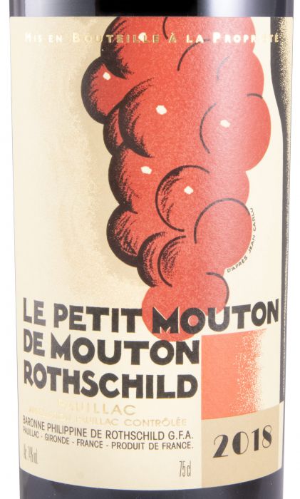 2018 Le Petit Mouton de Mouton Rothschild Pauillac red