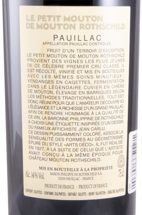 2018 Le Petit Mouton de Mouton Rothschild Pauillac tinto