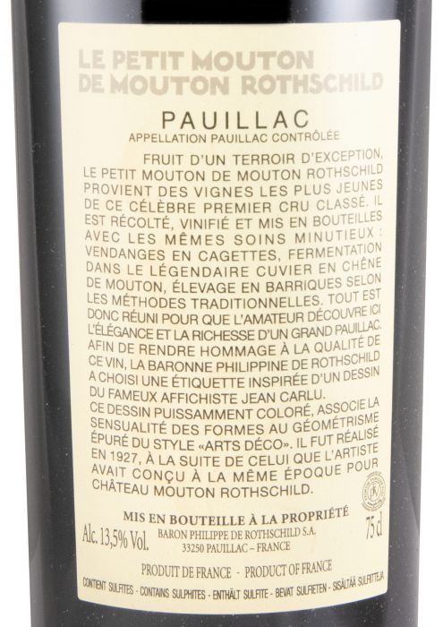 2016 Le Petit Mouton de Mouton Rothschild Pauillac red