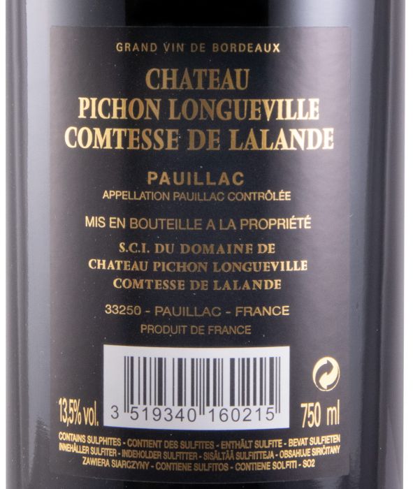 2016 Château Pichon Longueville Comtesse de Lalande Pauillac red
