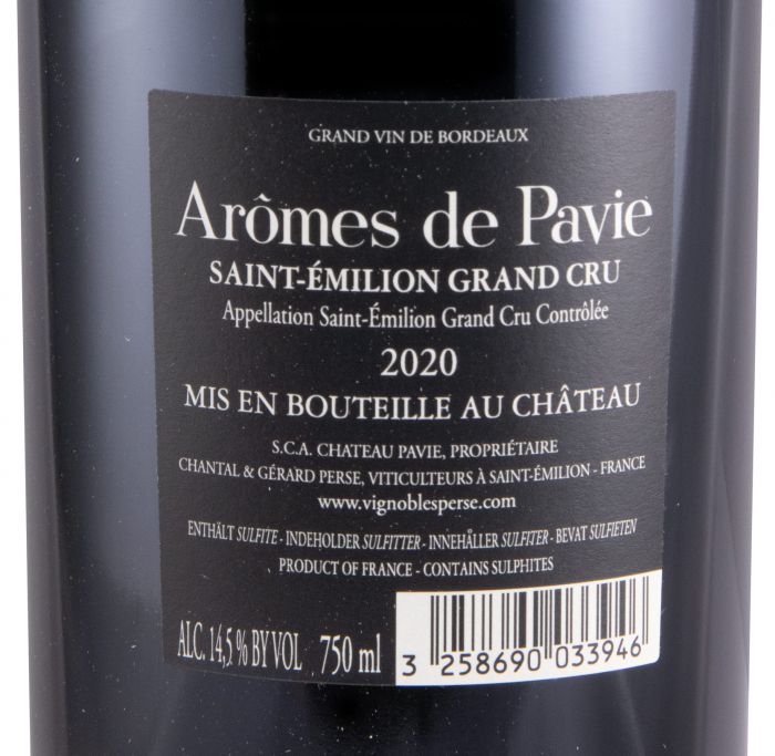 2020 Château Pavie Arômes de Pavie Saint-Émilion red