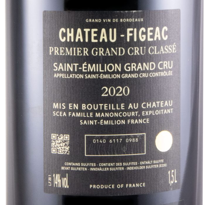 2020 Château-Figeac Saint-Émilion tinto 1,5L
