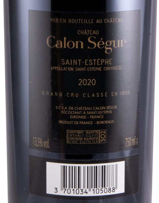 2020 Château Calon-Ségur Saint-Estèphe tinto