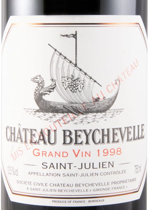 1998 Château Beychevelle Saint-Julien red