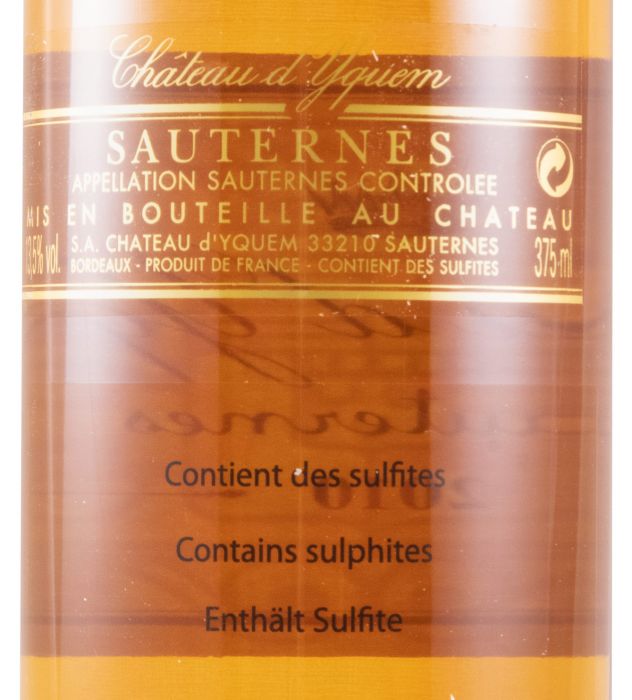 2010 Château d'Yquem Sauternes branco 37,5cl