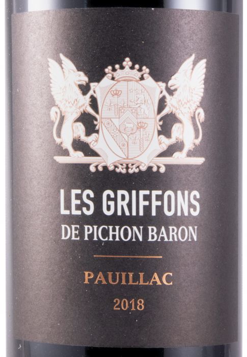2018 Les Griffons de Pichon Baron Pauillac tinto