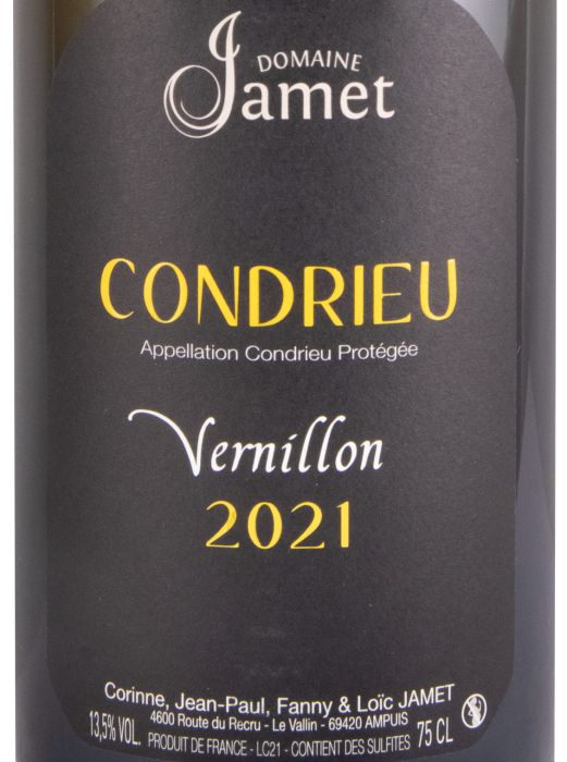 2021 Domaine Jamet Vernillon Condrieu branco