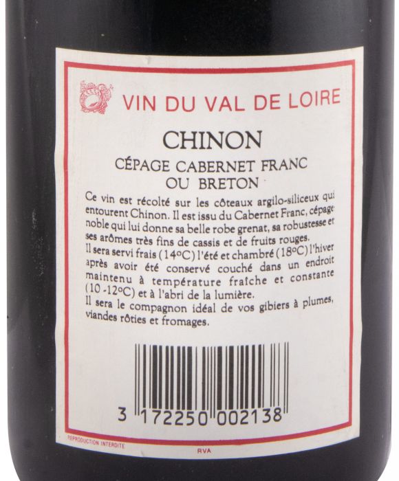 1992 Domaine du Carroi Ragueneau Chinon tinto