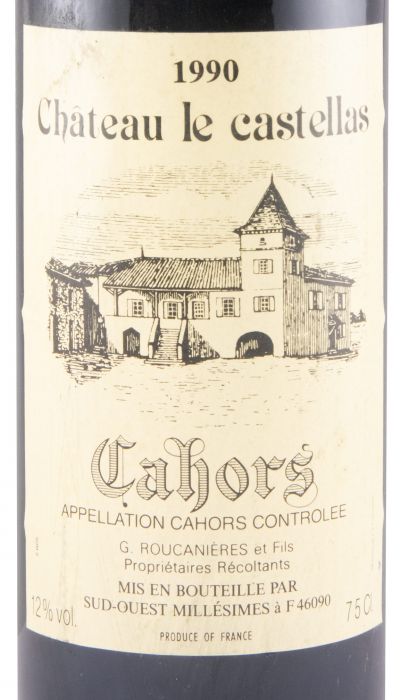 1990 Château Le Castellas Cahors tinto