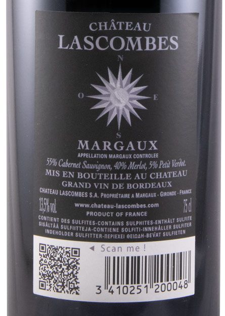 2020 Château Lascombes Margaux tinto