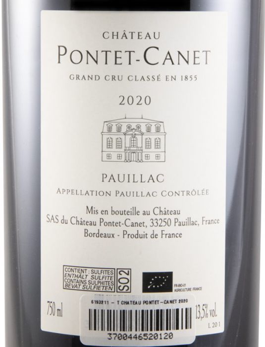 2020 Château Pontet-Canet Pauillac organic red