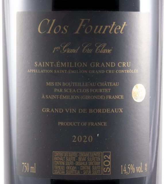 2020 Château Clos Fourtet Saint-Émilion red