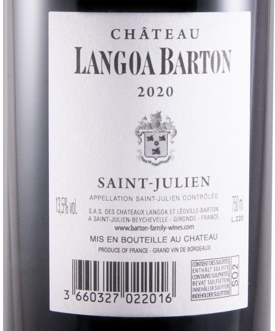 2020 Château Langoa Barton Saint-Julien tinto