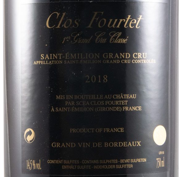 2018 Château Clos Fourtet Saint-Émilion red