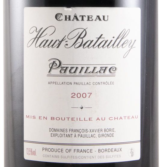 2007 Château Haut-Batailley Pauillac tinto