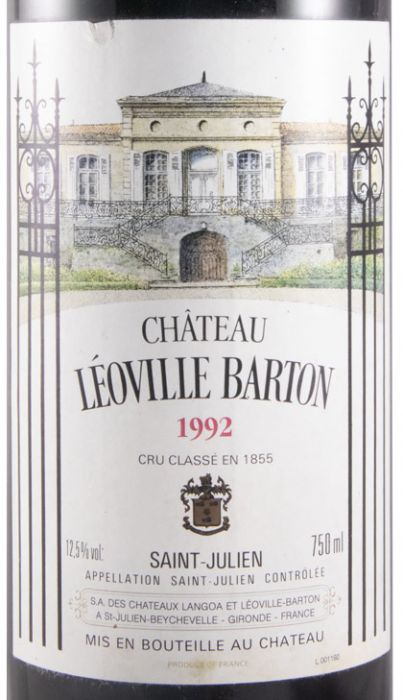 1992 Château Léoville Barton Saint-Julien red