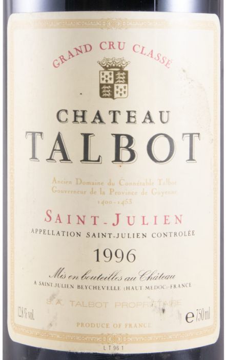 1996 Château Talbot Saint-Julien tinto