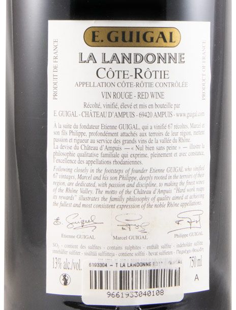 2011 E. Guigal La Landonne Côte-Rôtie tinto