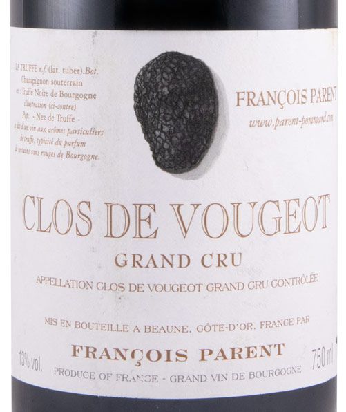 2012 François Parent Clos de Vougeot red