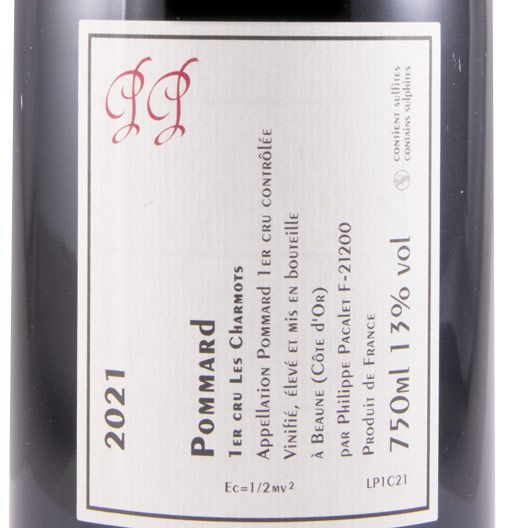 2021 Philippe Pacalet Les Charmots Pommard red
