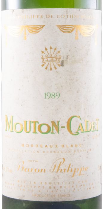 1989 Baron Philippe de Rothschild Mouton Cadet Pauillac branco