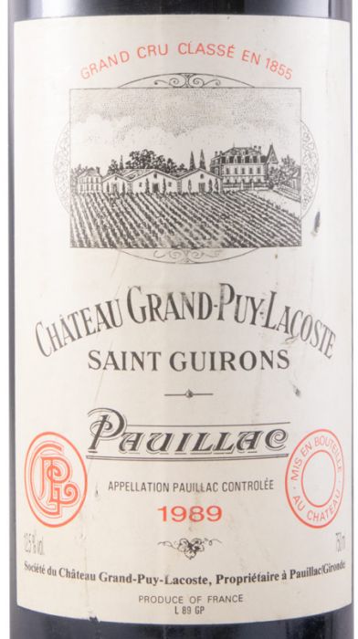 1989 Château Grand-Puy-Lacoste Pauillac tinto